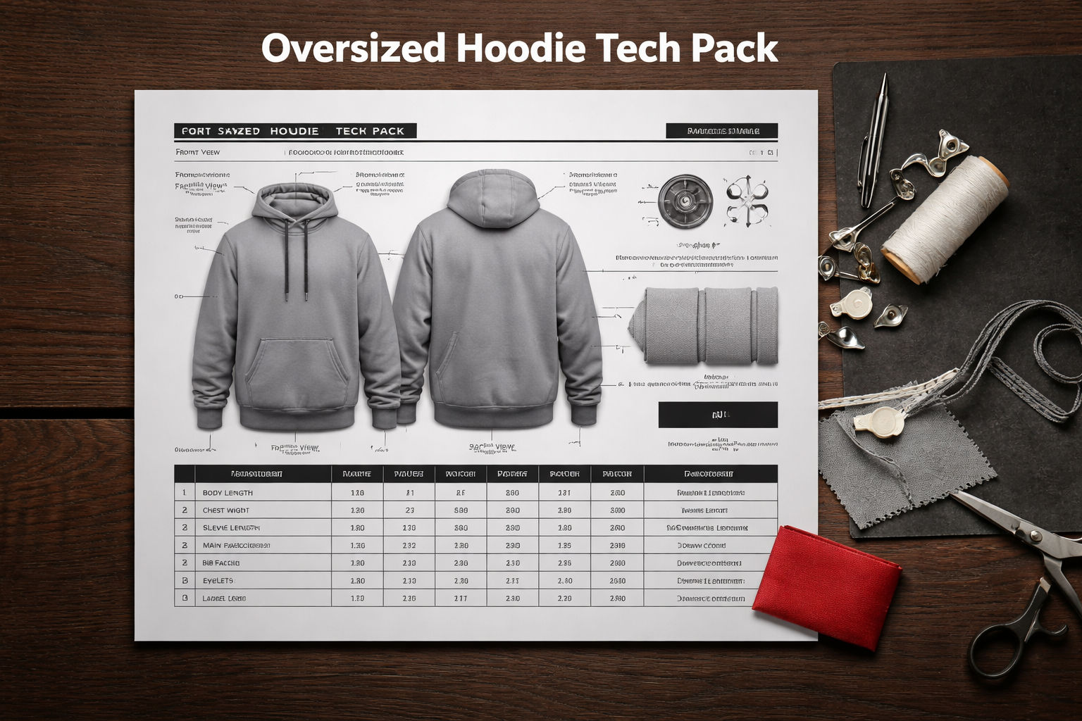 Oversized Hoodie Tech Pack